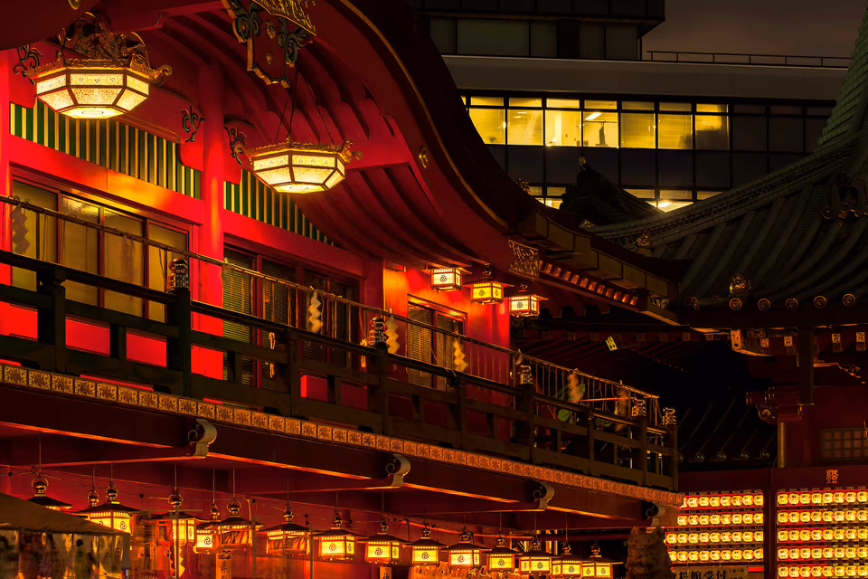 a building with a red roof
