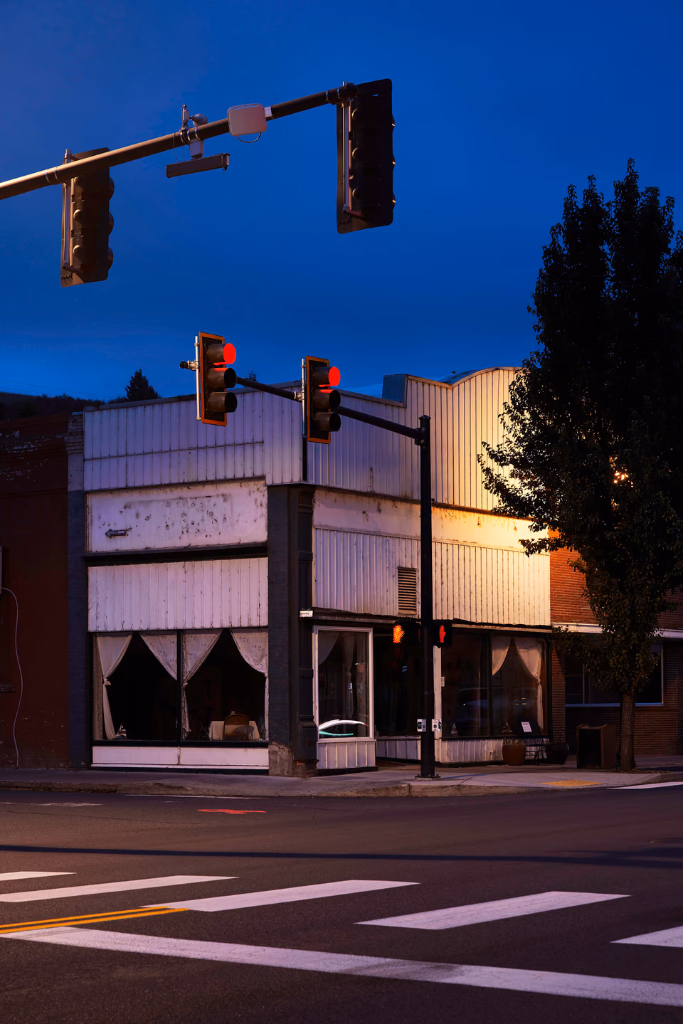 a street light
