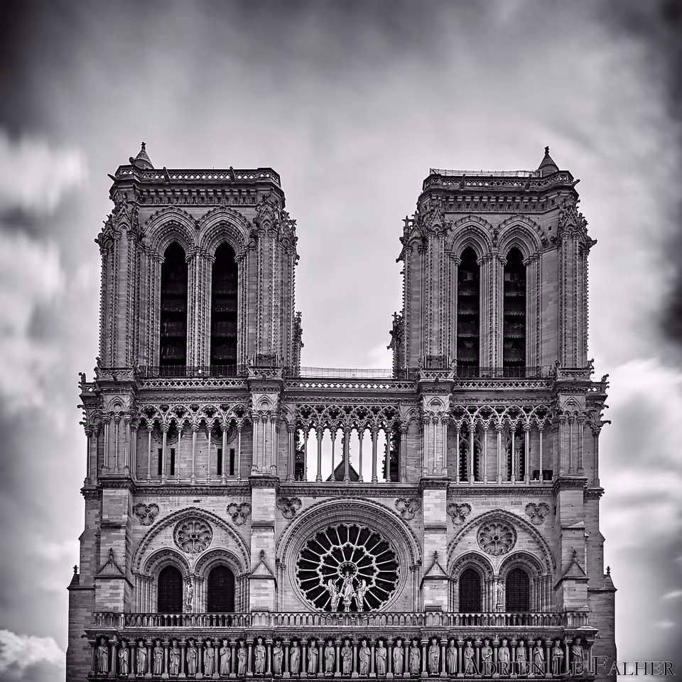 photograph notre dame de paris by jean-paul leblanc